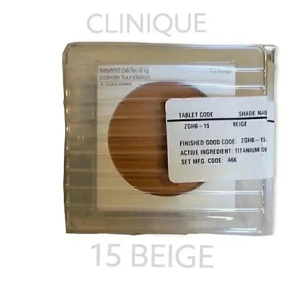 Clinique beyond perfecting powder foundation+ concealer 15 BEIGE NEW REFILL - Picture 1 of 2